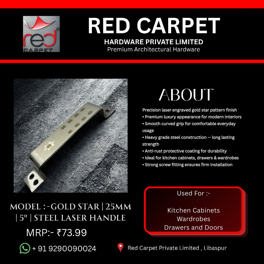 GOLD STAR | 25MM | 5" | STEEL LASER HANDLE