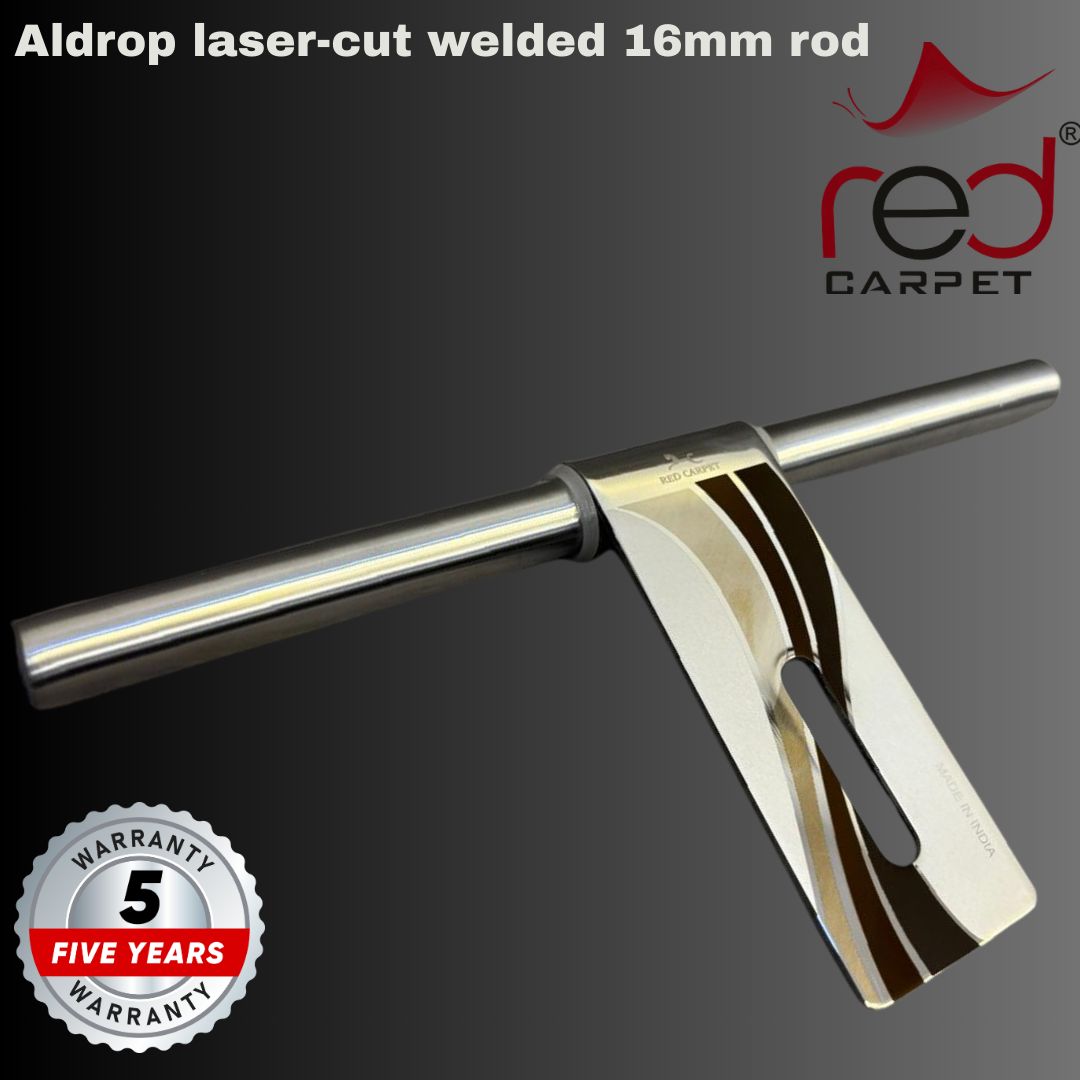 Aldrop gold diamond cut 10" 16 mm rod
