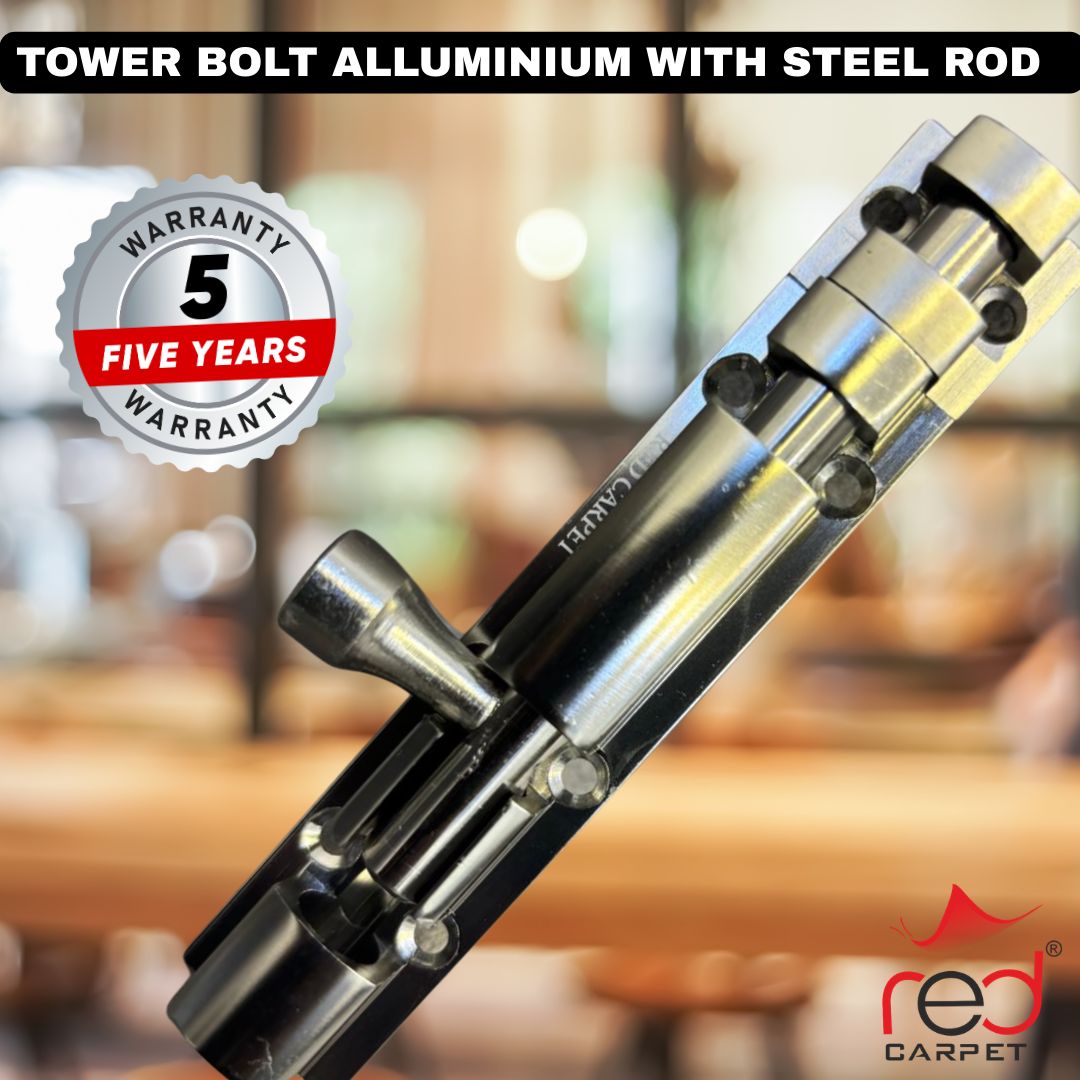 TOWER BOLT HALF ROUND (MATT) 4"