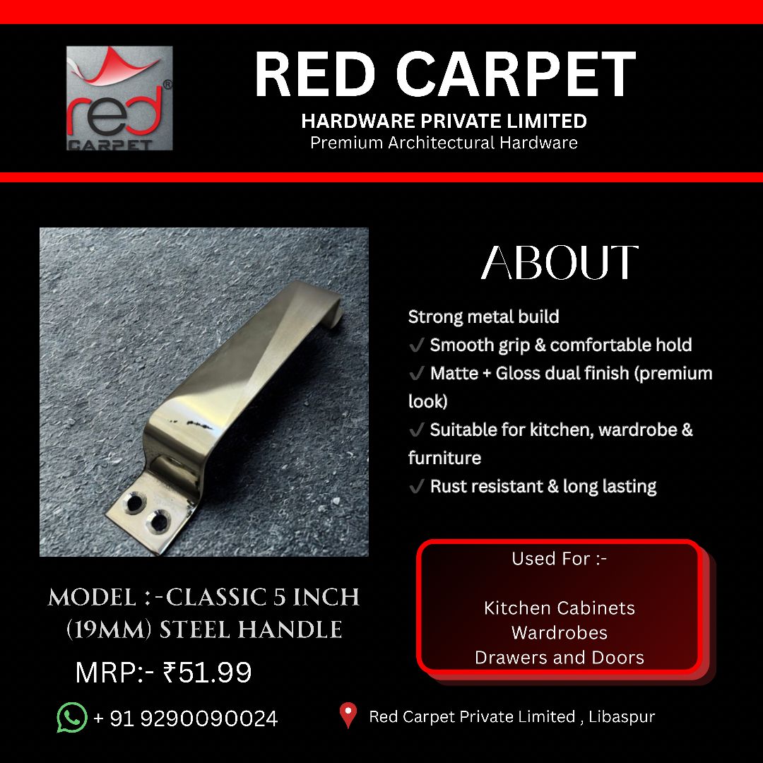 CLASSIC 5 INCH (19MM) STEEL HANDLE